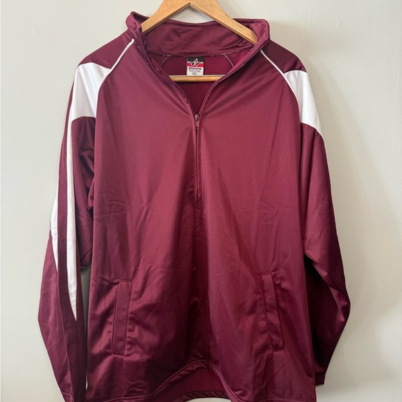 Vintage Alleson Athletic Burgundy Zip-Up Jacket – Men’s XL - Picture 1 of 4